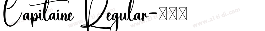 Capitaine Regular字体转换